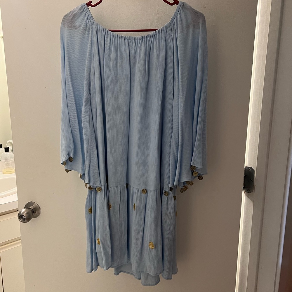 Lilly Pulitzer baby/pale blue coverup dress size XXS or extra extra small